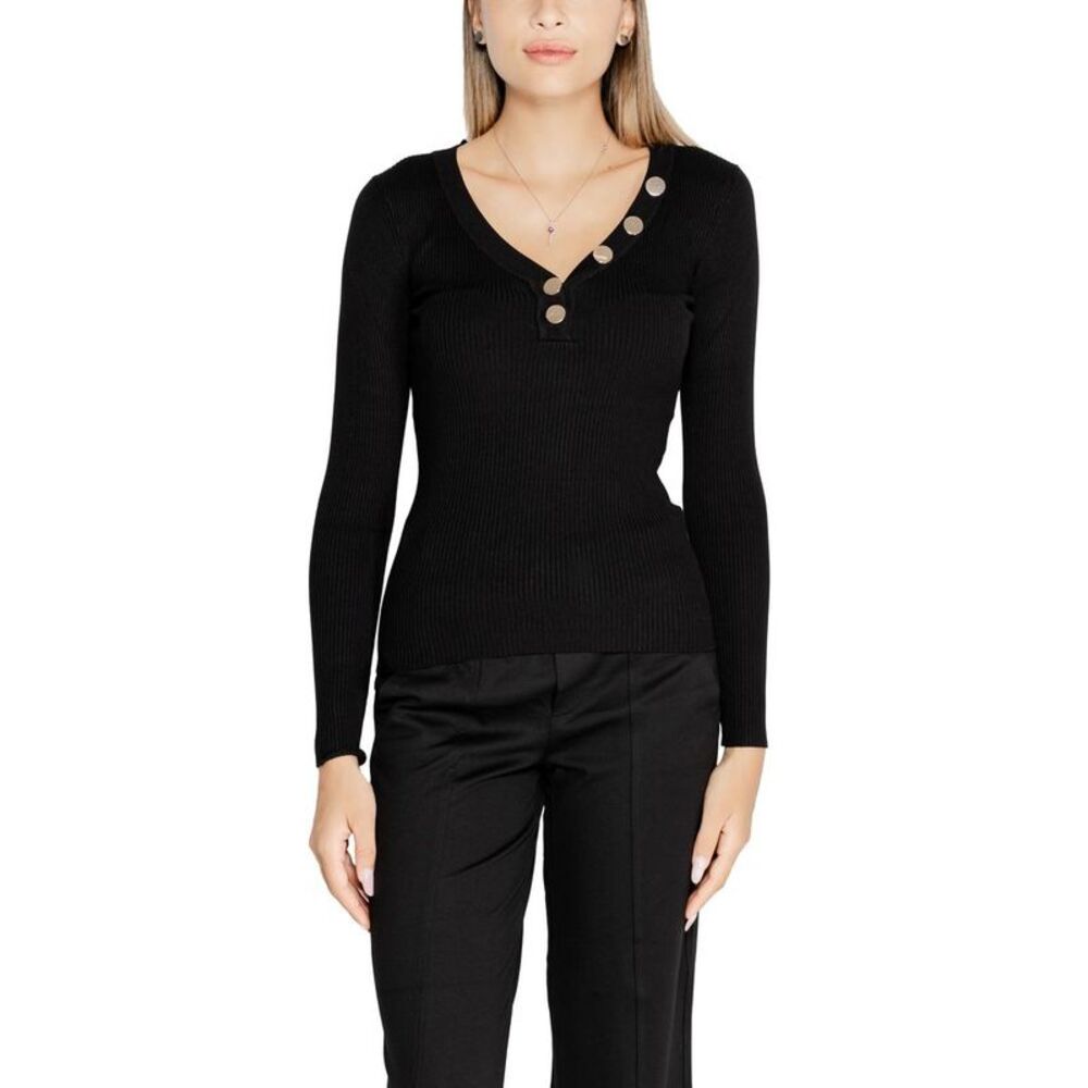 Morgan De Toi Black Viscose Women's Sweatshirt